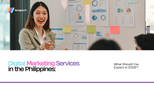 Marketing professional presenting business analytics and digital marketing strategy in the Philippines.