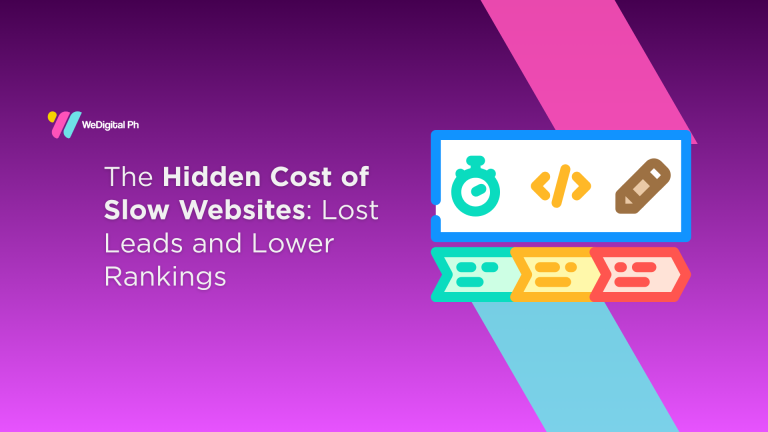 Business website performance illustration highlighting Core Web Vitals metrics for SEO and user experience optimization.