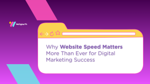 Website browser interface representing page speed optimization and its impact on digital marketing performance.